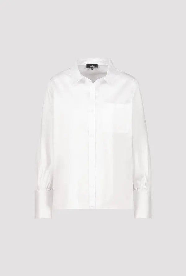 Weiße Bluse aus weicher Baumwolle von Monari