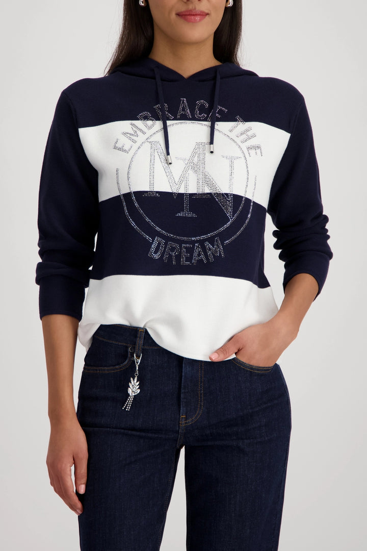 Monari Marineblauer Strickpullover