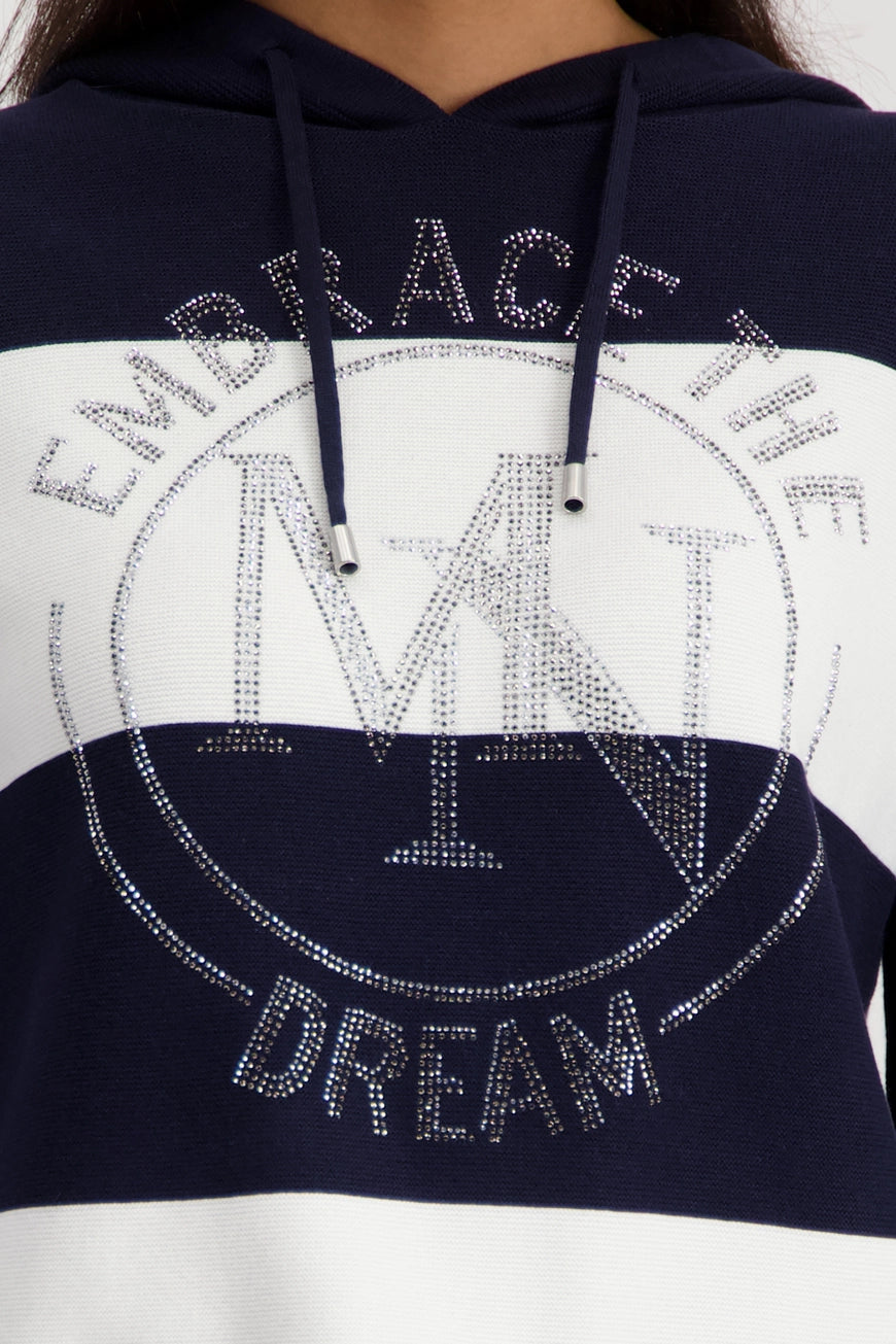 Monari Marineblauer Strickpullover