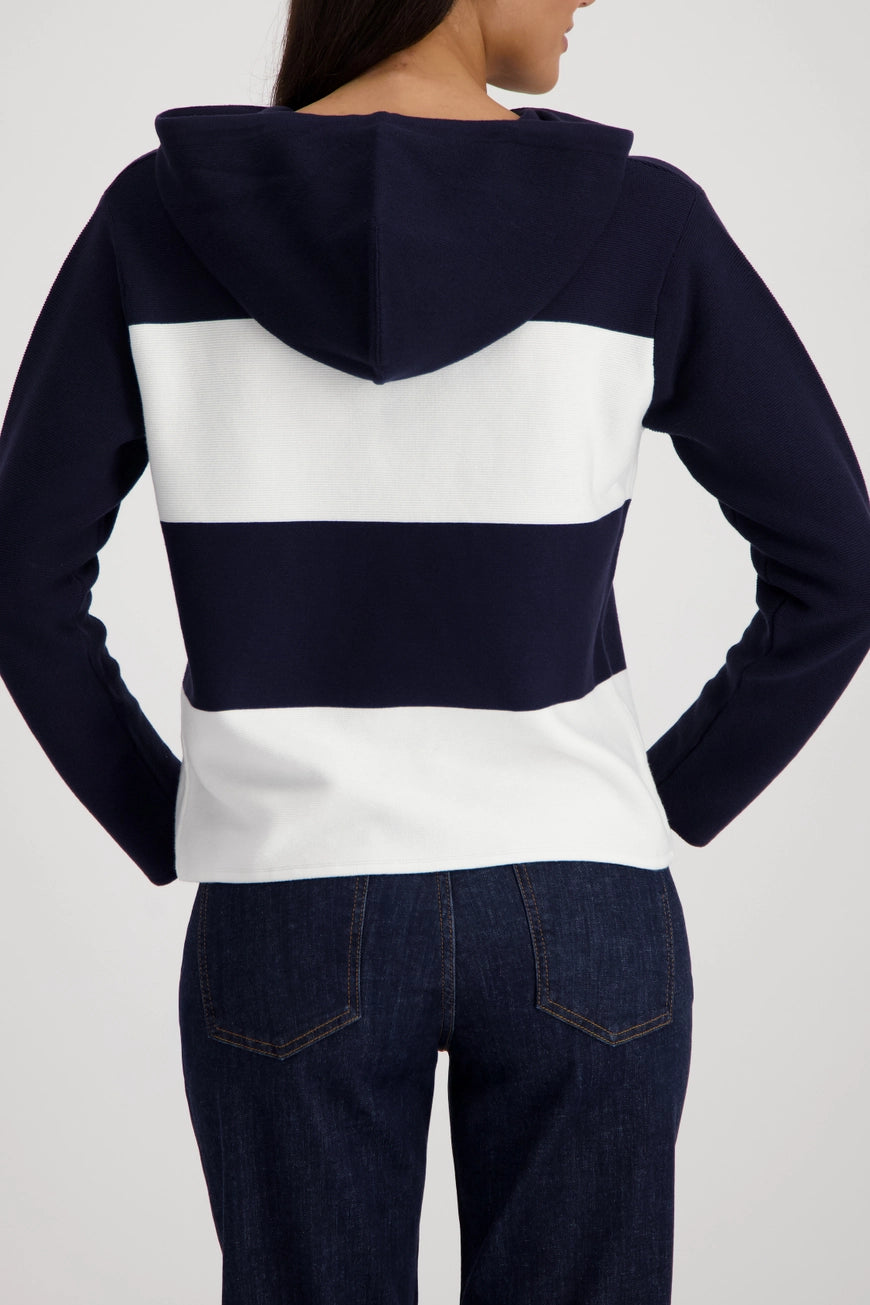 Monari Marineblauer Strickpullover