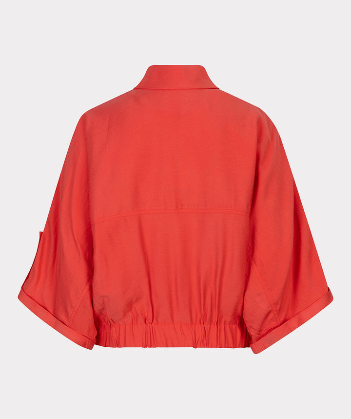 EsQualo Jacke, rot, Kurzarm, mit goldenen Knöpfen
