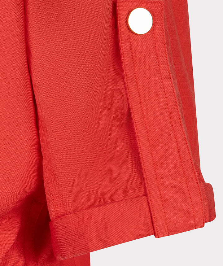 EsQualo Jacke, rot, Kurzarm, mit goldenen Knöpfen