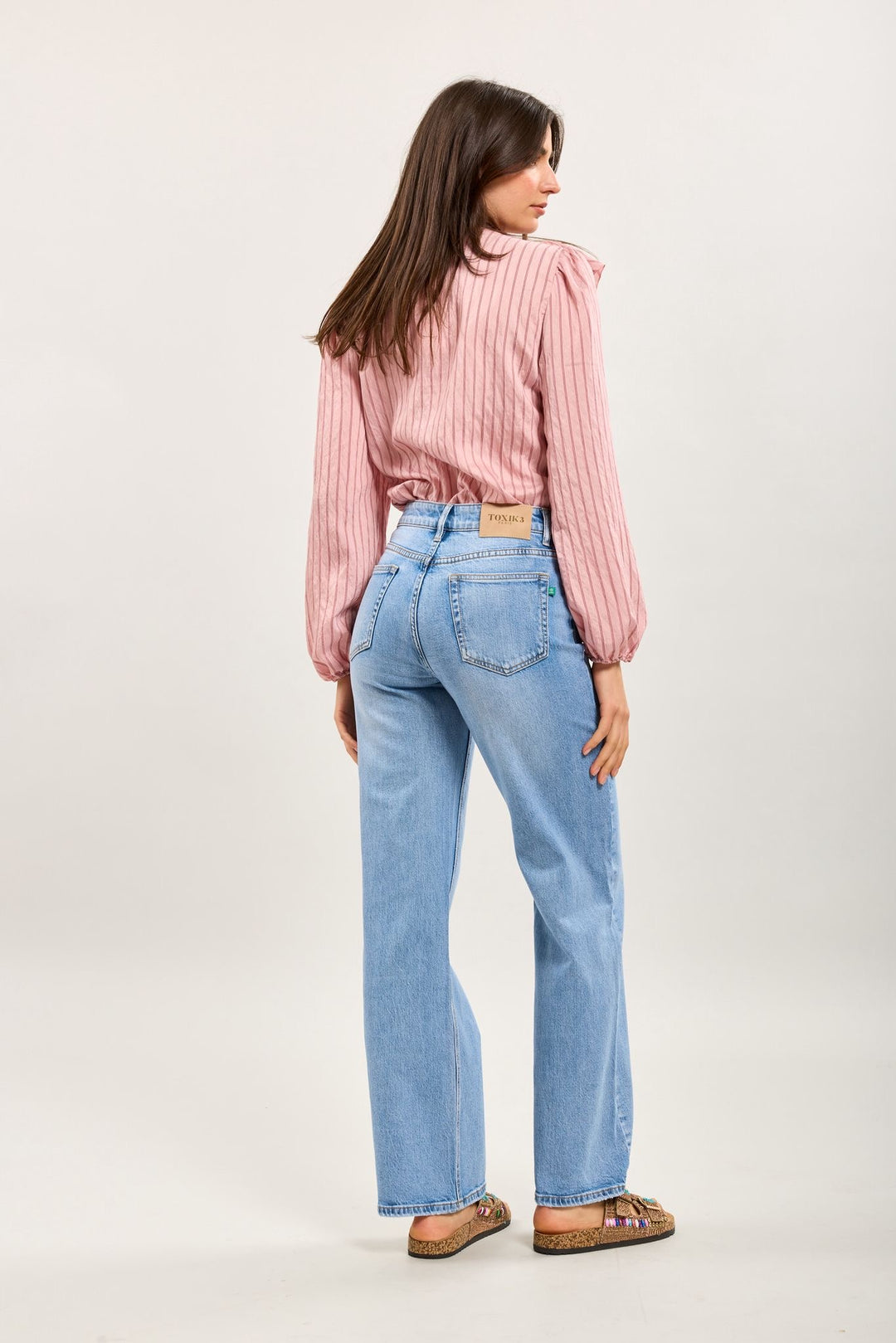 Toxik Blue Denim Stretch Flare Jeans