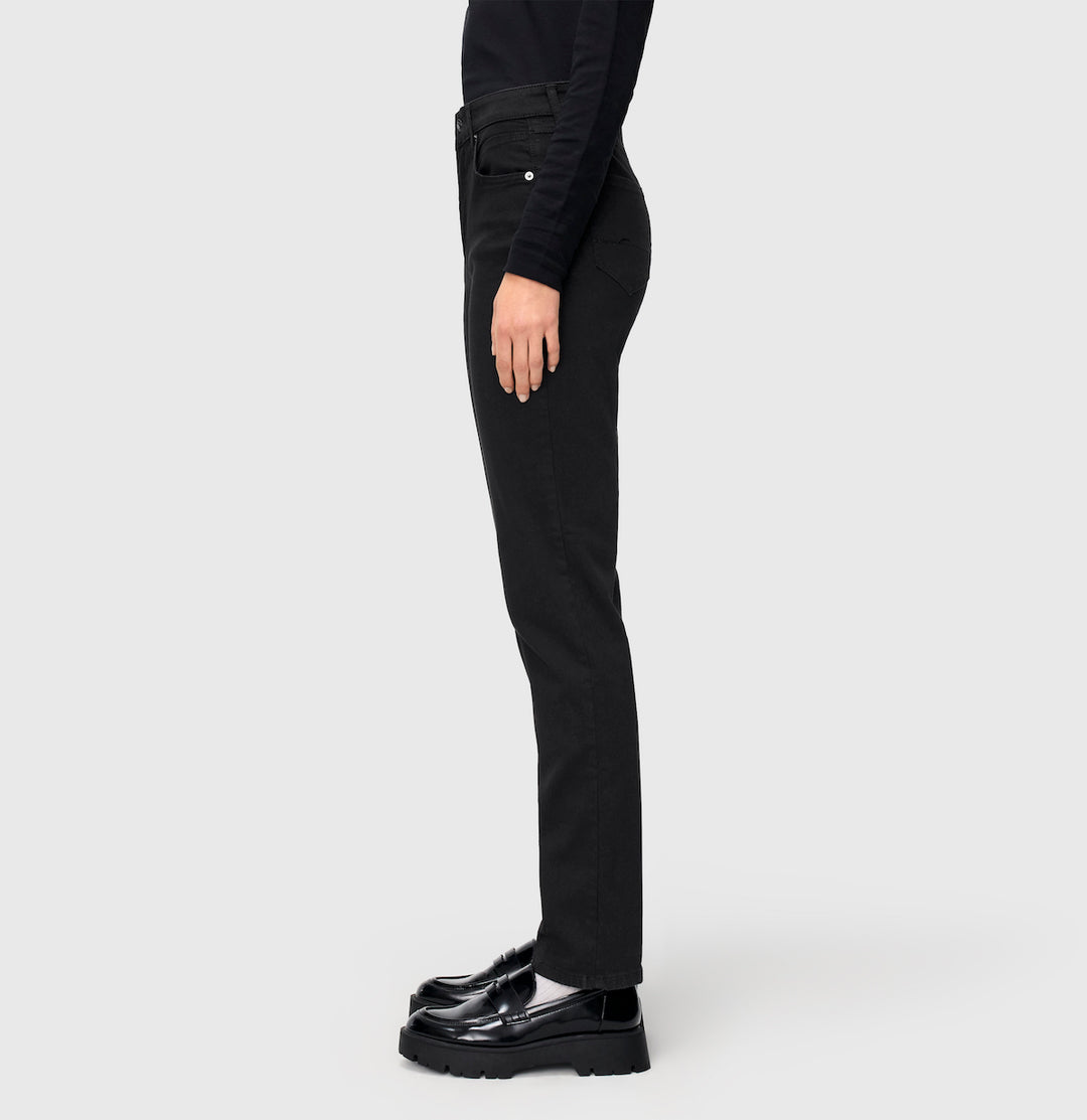Mac Jeans Melanie Straight Leg Schwarze Jeans