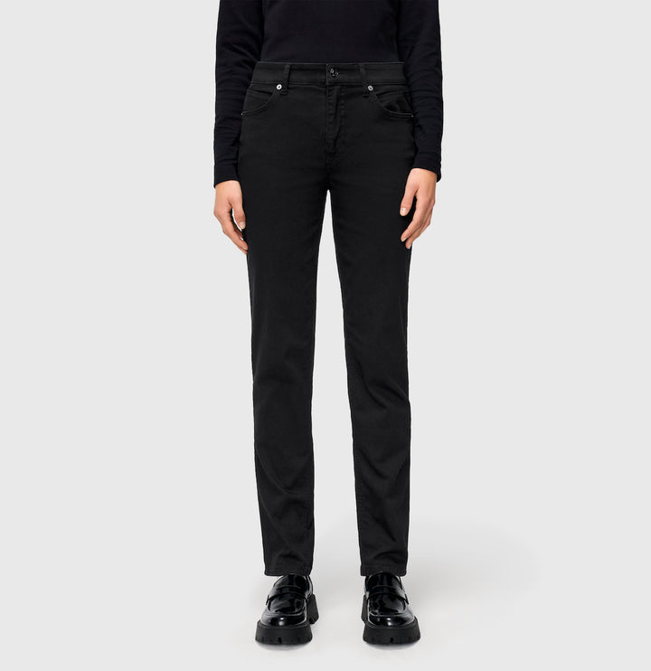 Mac Jeans Melanie Straight Leg Schwarze Jeans