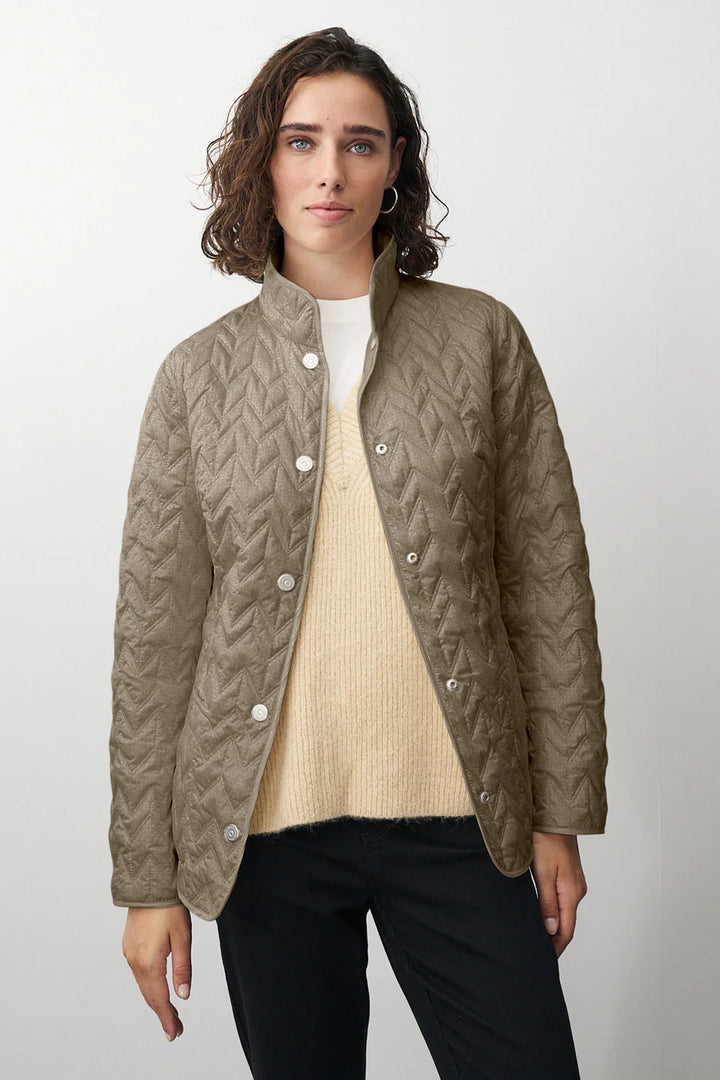 Barbara Lebek Beige Wende-Steppjacke