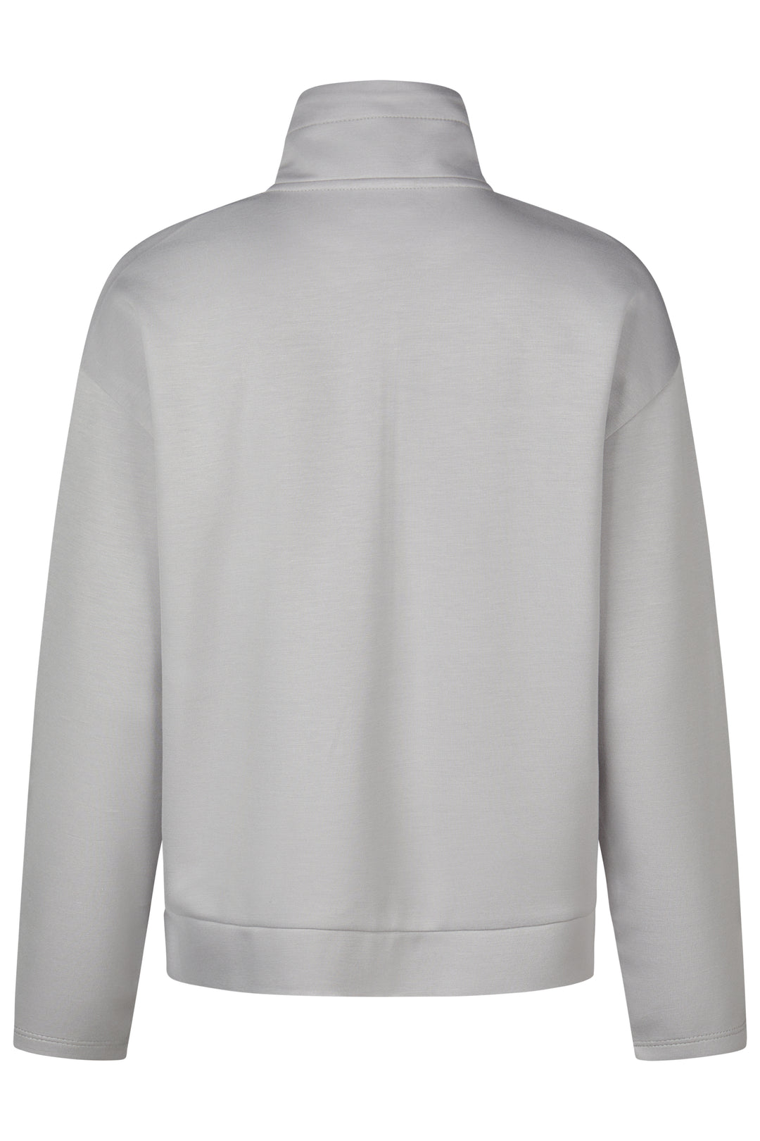 Silberne Strickjacke mit Reißverschluss von Barbara Lebek