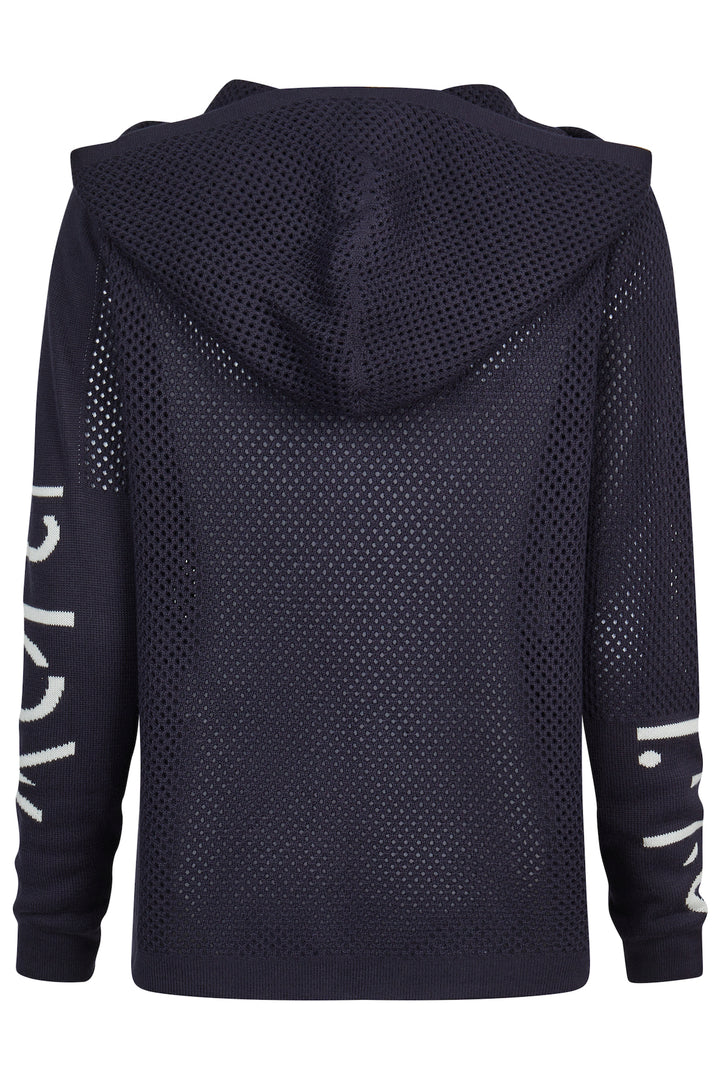 Barbara Lebek Marineblaue Jacke mit Reißverschluss