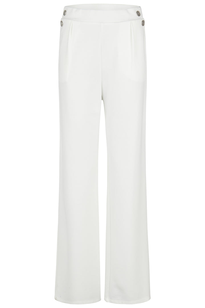 Barbara Lebek Off-White Hose mit Knopfdetails