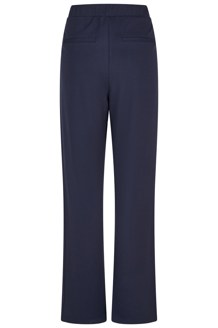 Barbara Lebek Marineblaue Hose mit Knopfdetail