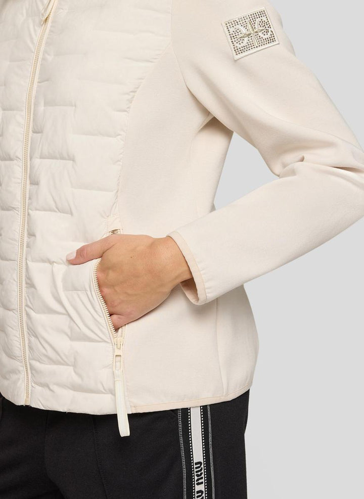 Rabe Steppjacke in Off-White