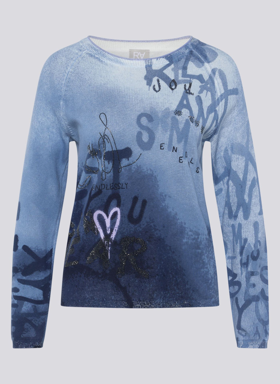 Rabe Navy Pullover mit Schriftzug