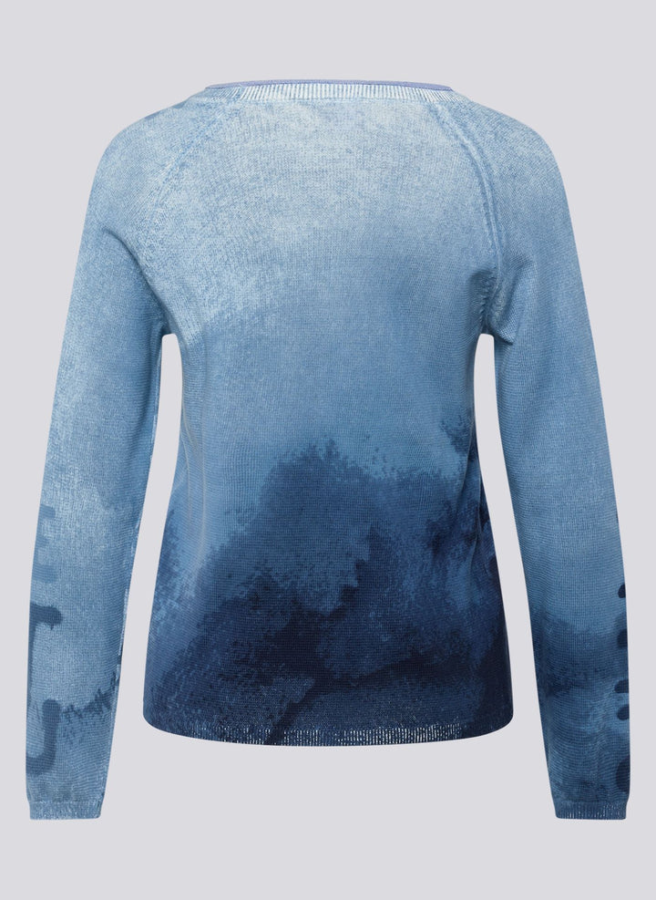 Rabe Navy Pullover mit Schriftzug