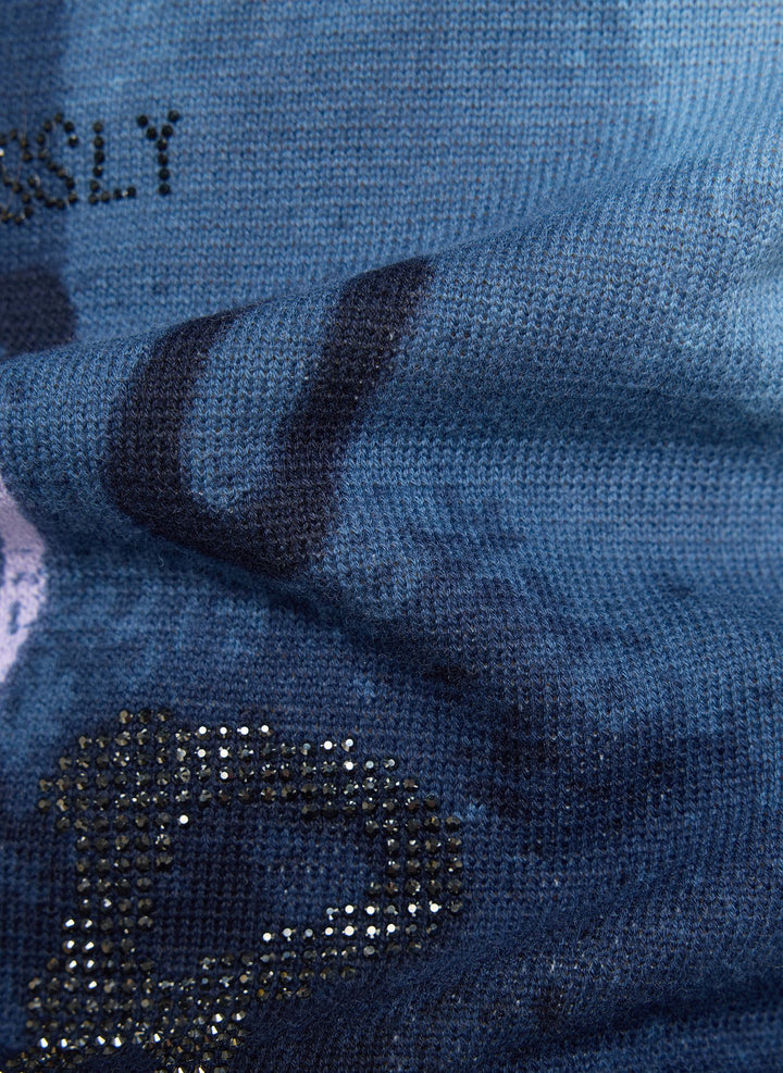 Rabe Navy Pullover mit Schriftzug