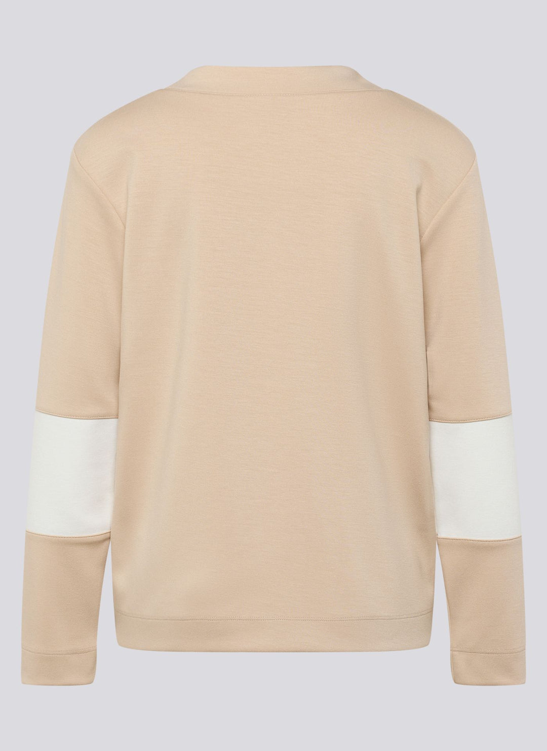 Rabe Beige Pullover mit Aufdruck „Be Happy“