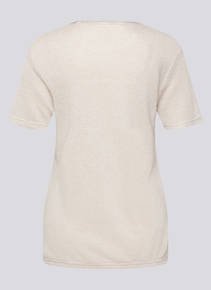 Rabe Beige Textured Surface Top