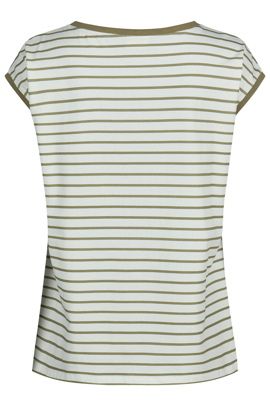 Barbara Lebek Khaki Striped Print Top With Print
