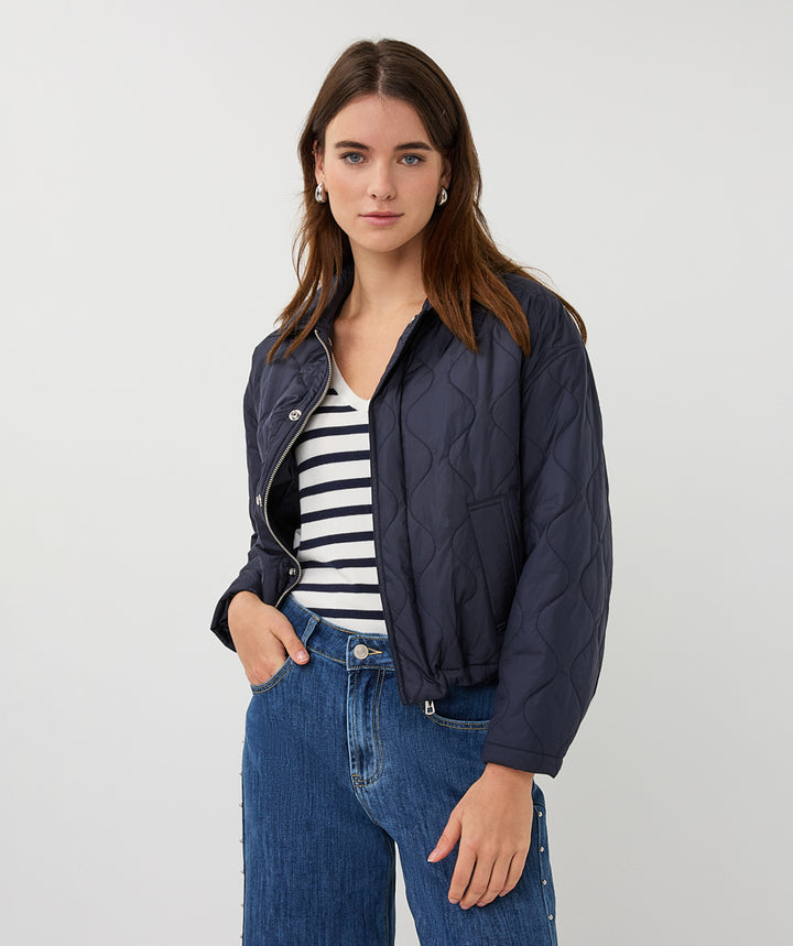 EsQualo Steppjacke in Marineblau