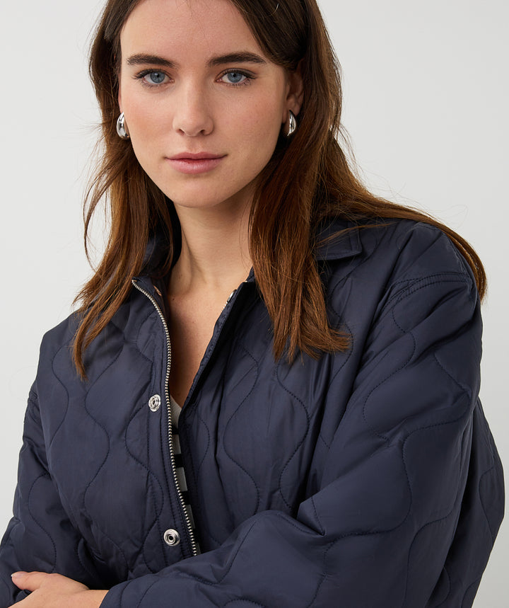 EsQualo Steppjacke in Marineblau