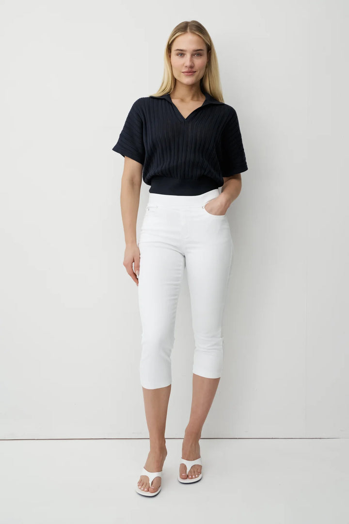 Anna Montana Leinen Angelika Jumpsuit Slim 3/4 Jeans