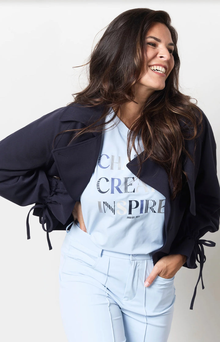 Zoso Claire Reisetop in Hellblau