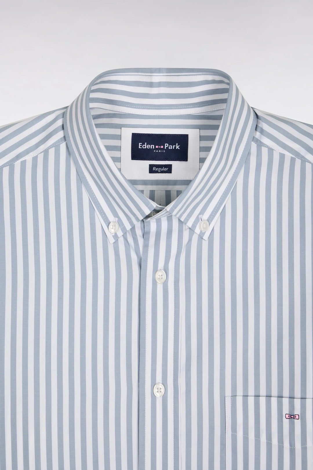 Eden Park Striped Straight Cut Shirt, Blue