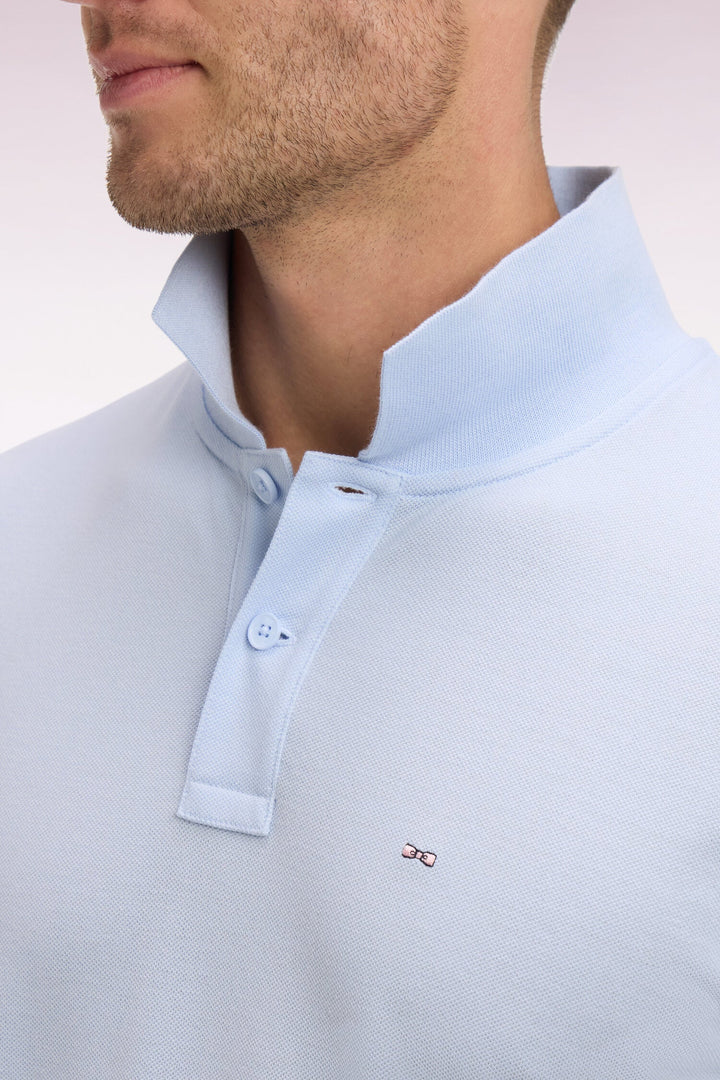 Eden Park Sky Blue Regular Fit Polo Shirt