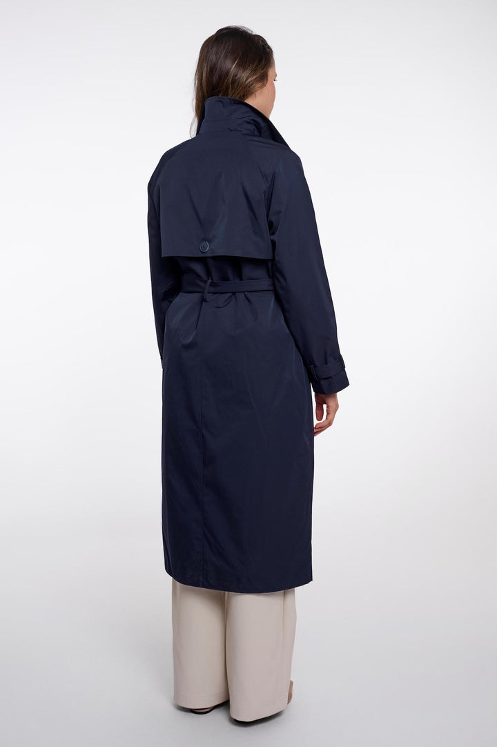 Rino & Pelle Era Marineblauer zweireihiger Mantel