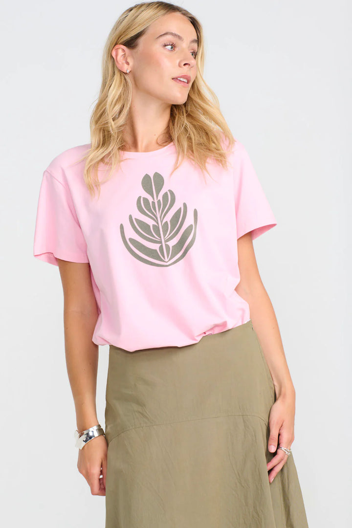 Costamani Top in Rosa/Armee-Florett