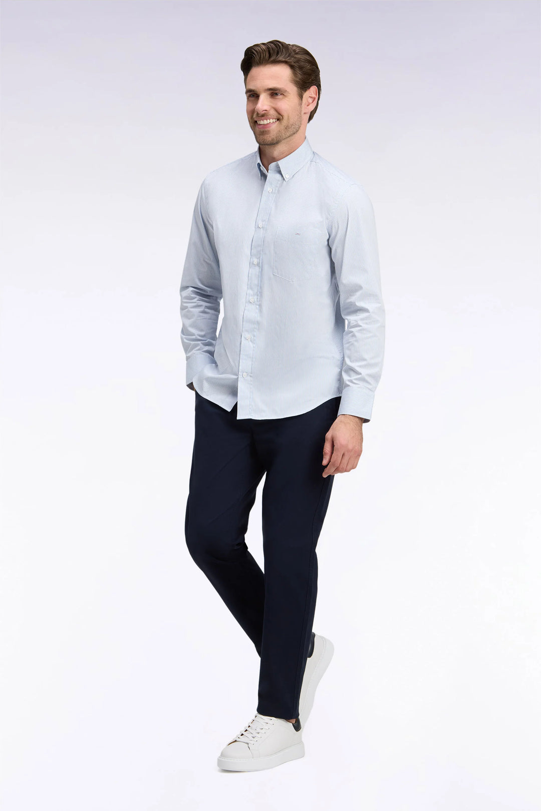 Eden Park Sky Stripes Shirt, Blue