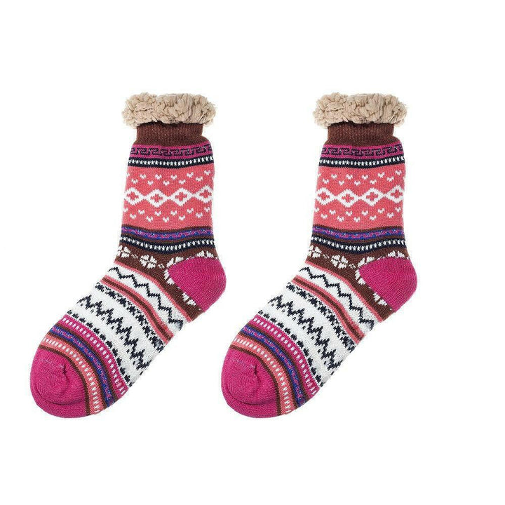 Nordische dicke flauschige Socken