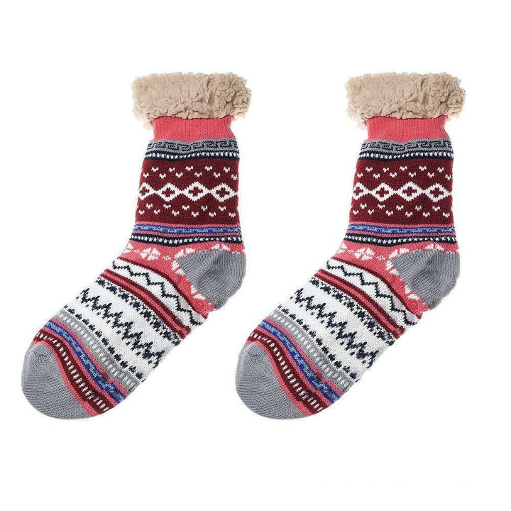 Nordische dicke flauschige Socken