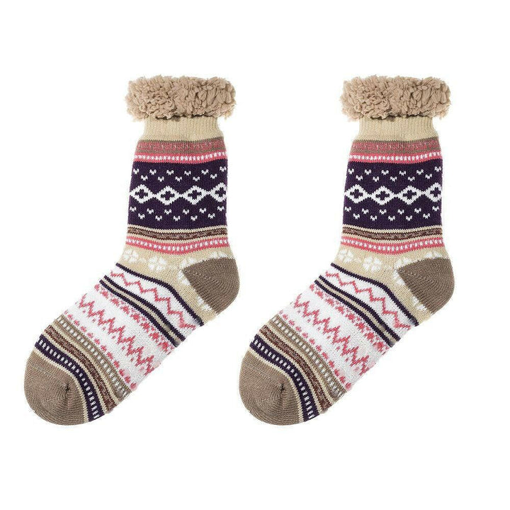 Nordische dicke flauschige Socken