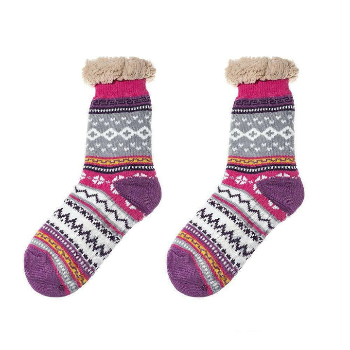 Nordische dicke flauschige Socken