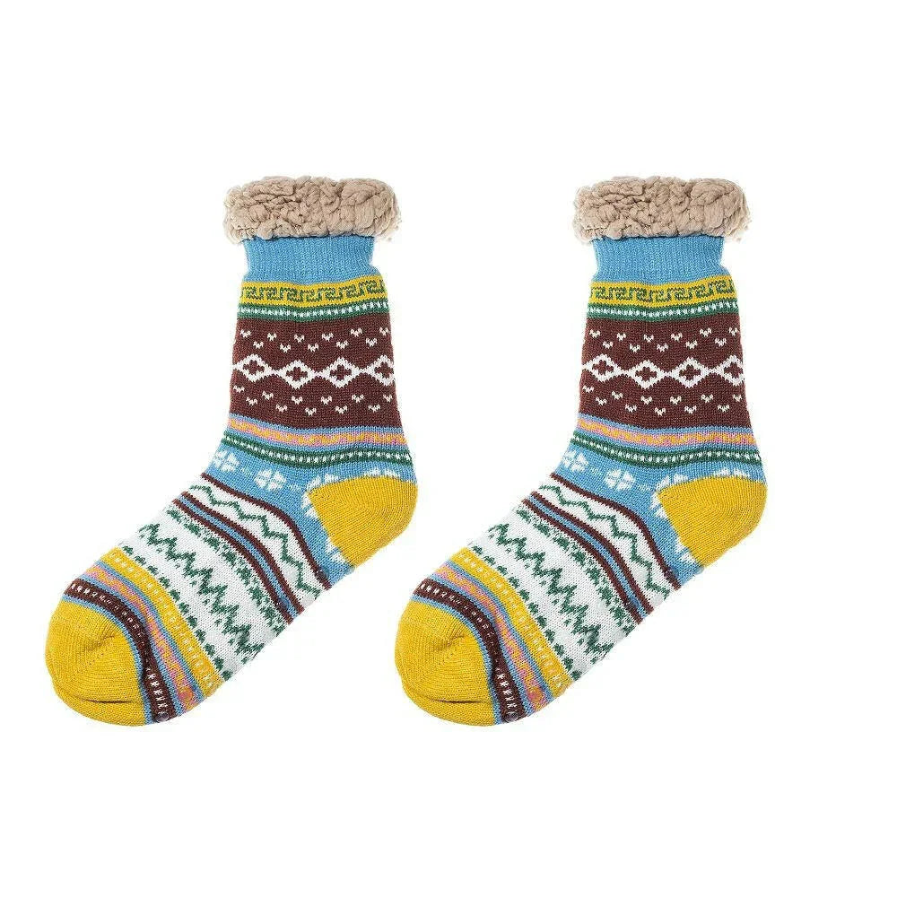 Nordische dicke flauschige Socken