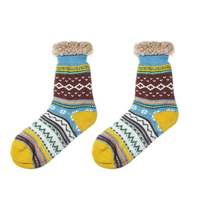 Nordische dicke flauschige Socken