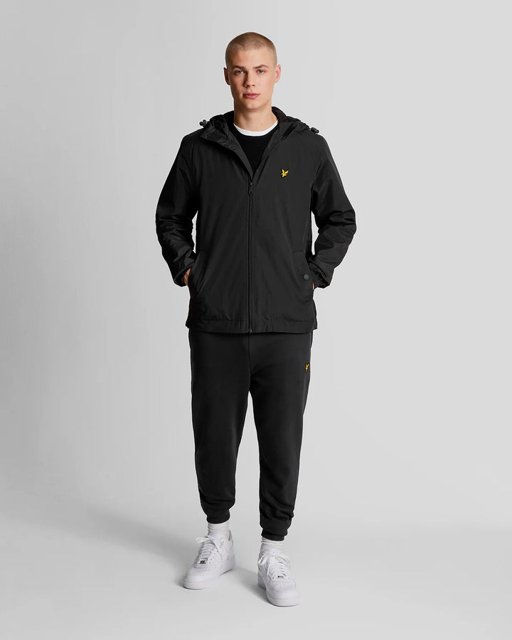 Lyle & Scott Water Resistant Hooded Jacket, Jet Black