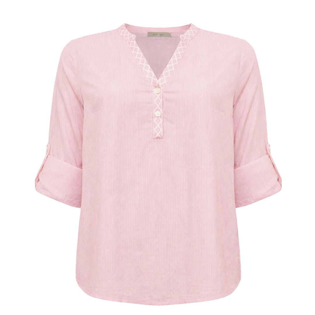 Costamani Rosa gestreiftes Josephine-Hemd