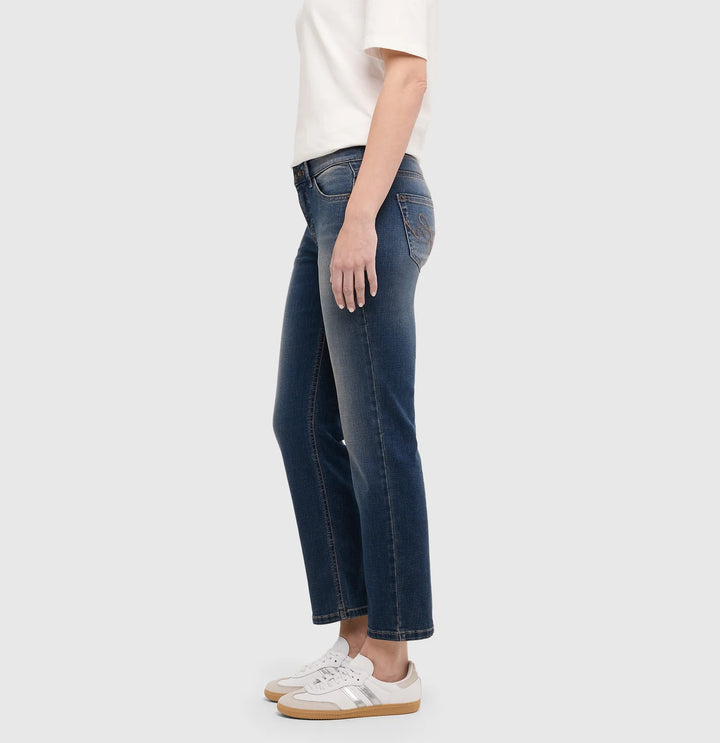 Mac Jeans Carrie Straight Slim Stormy Midblue Jeans