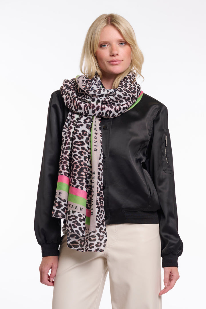Rino & Pelle Klaartje Schal mit Leopardenmuster