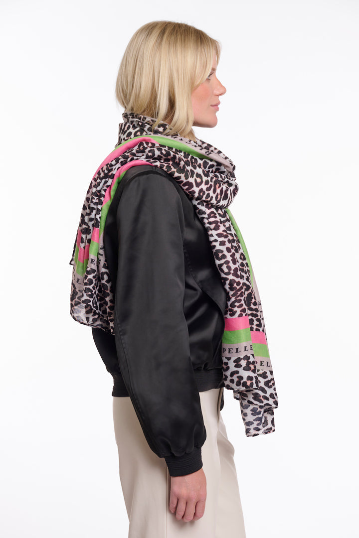 Rino & Pelle Klaartje Schal mit Leopardenmuster