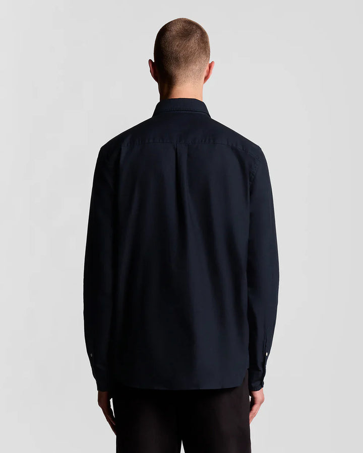 Lyle & Scott Dark Navy Cotton Button Down Oxford Shirt