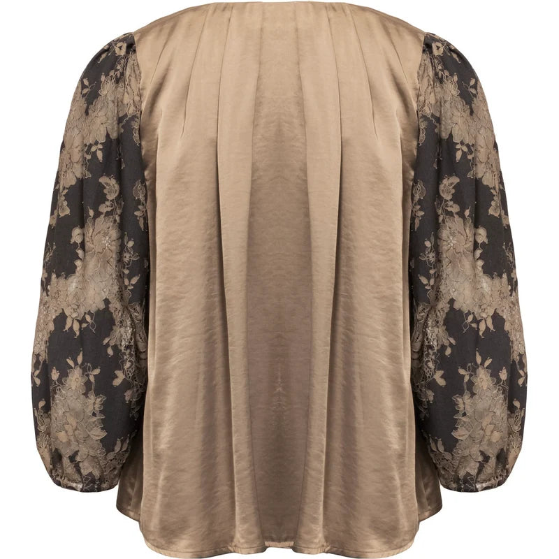 Costamani Laci Blouse, Grey Sand