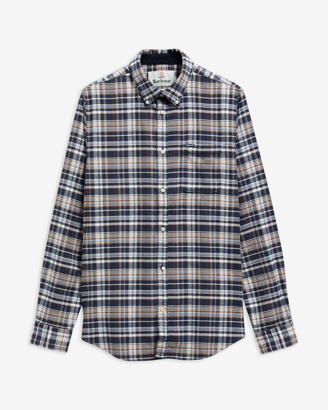 Barbour Northfell Tailored Checked Shirt, Navy