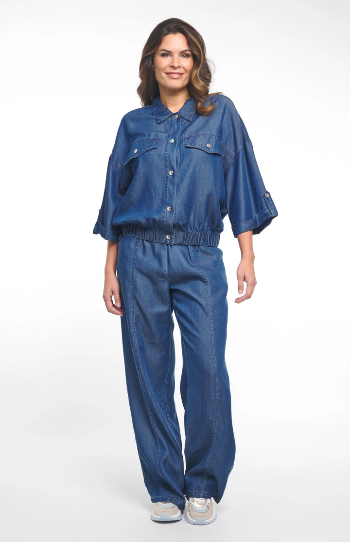 Zoso Maartje dunkle Jeansbluse