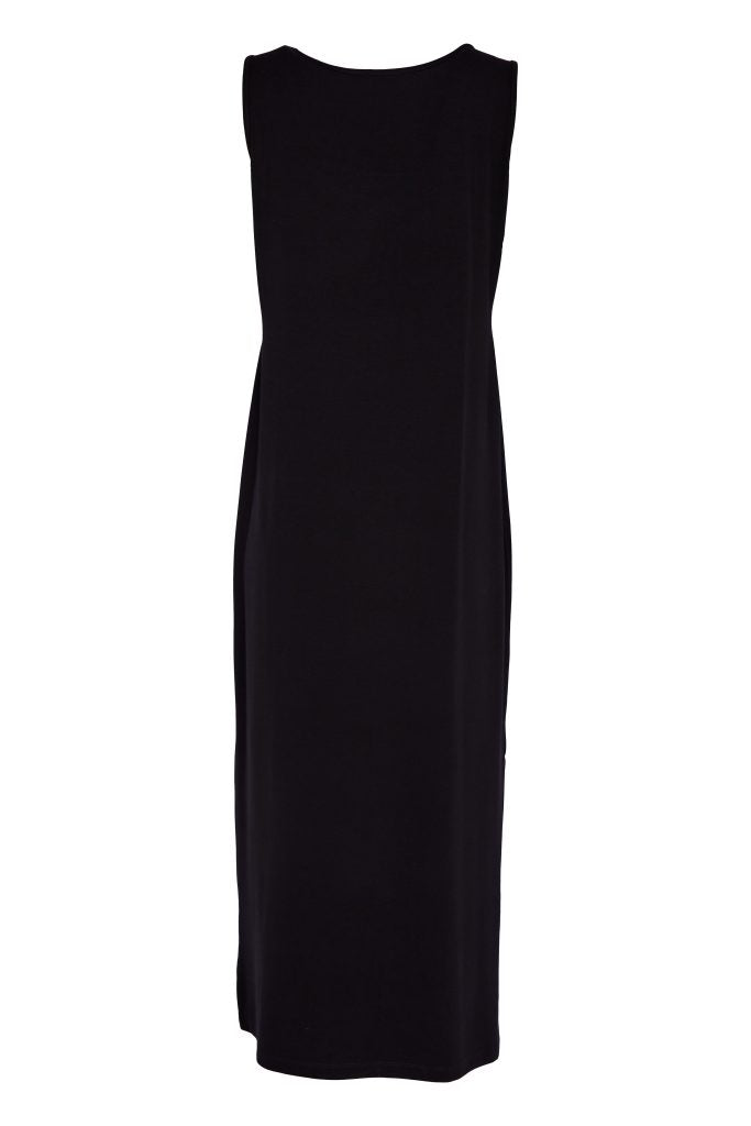 NAYA Schwarzes Basic-Jerseykleid mit Taschen