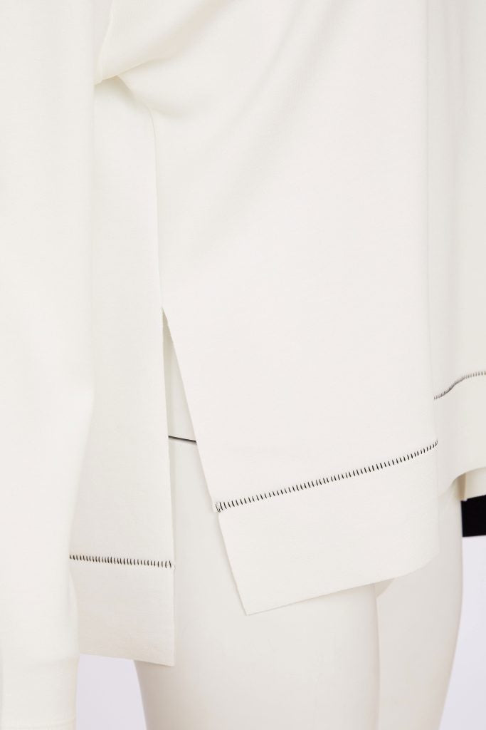 NAYA Sweatshirt mit farblich abgesetzten Ärmeln