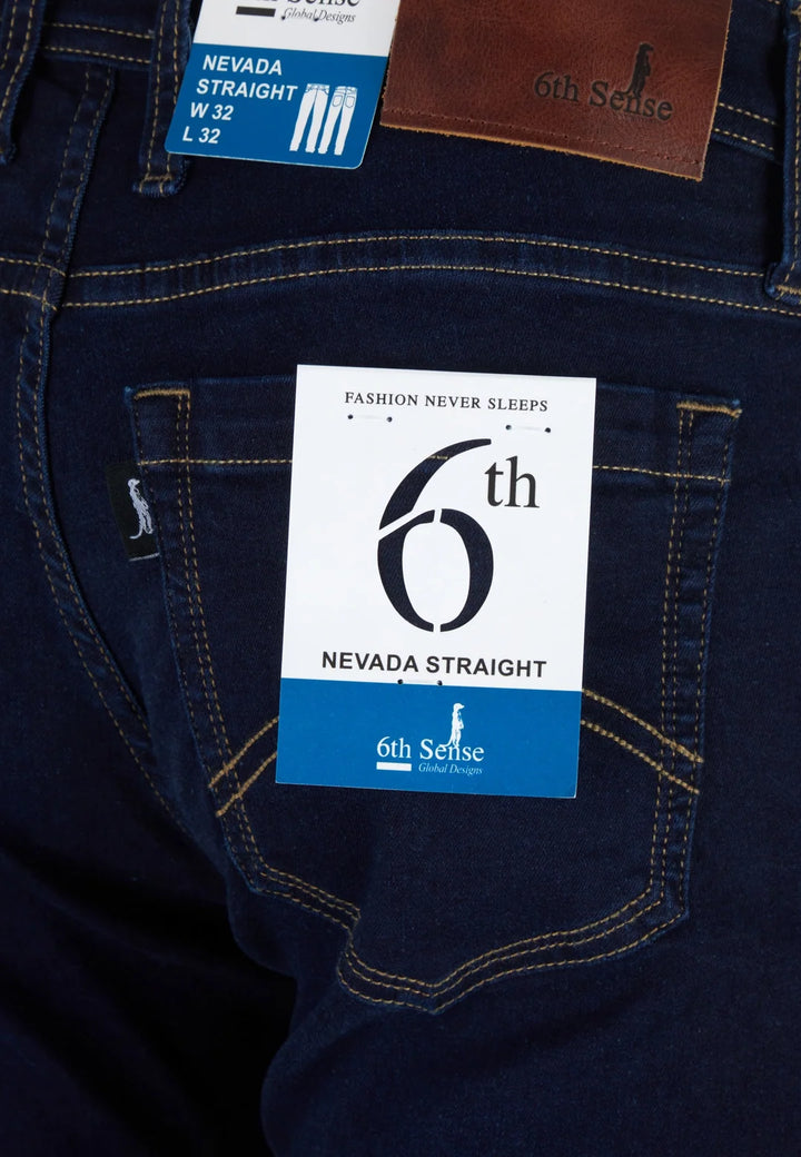 6th Sense Nevada Straight Leg Jeans, Stone Wash