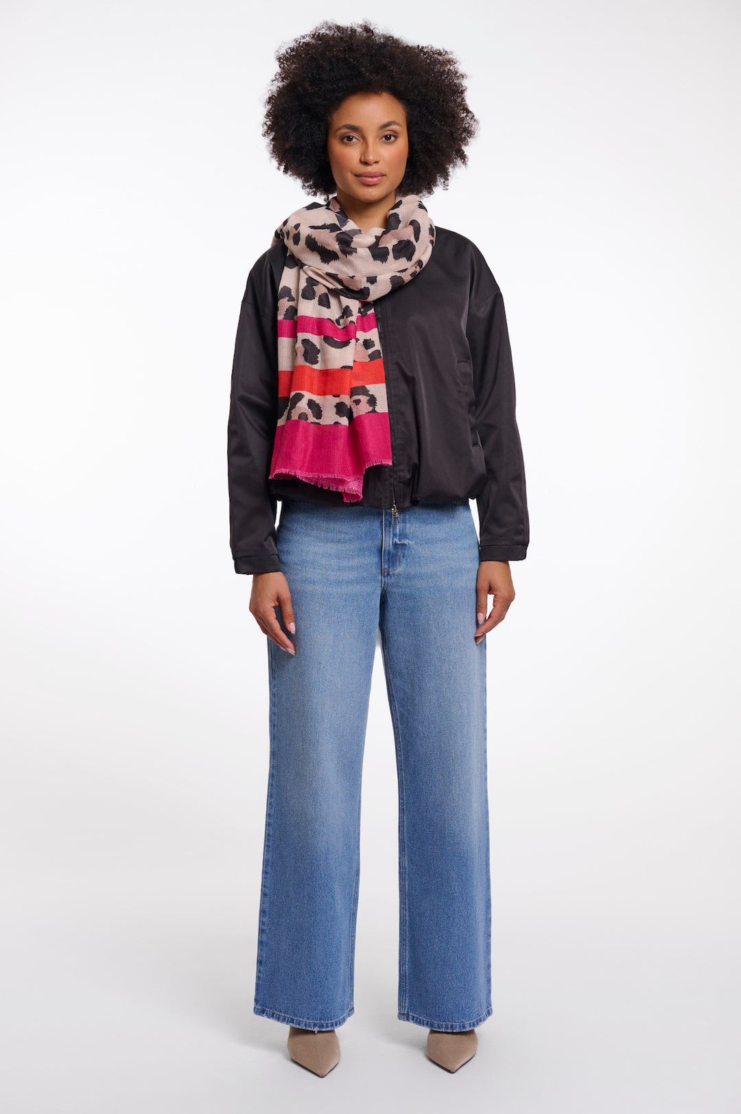 Rino & Pelle Sigrid Schal mit Leopardenmuster