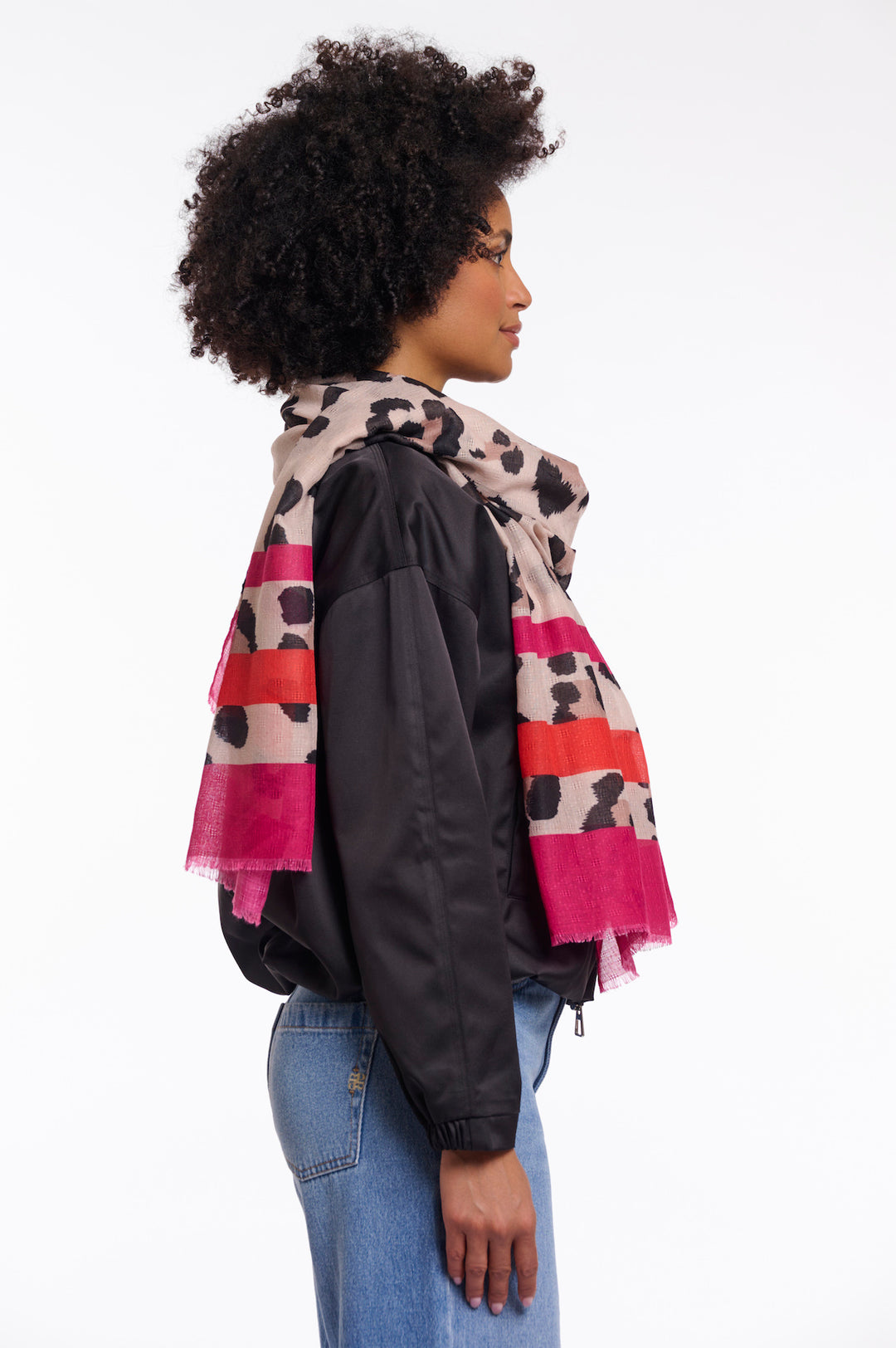 Rino & Pelle Sigrid Schal mit Leopardenmuster